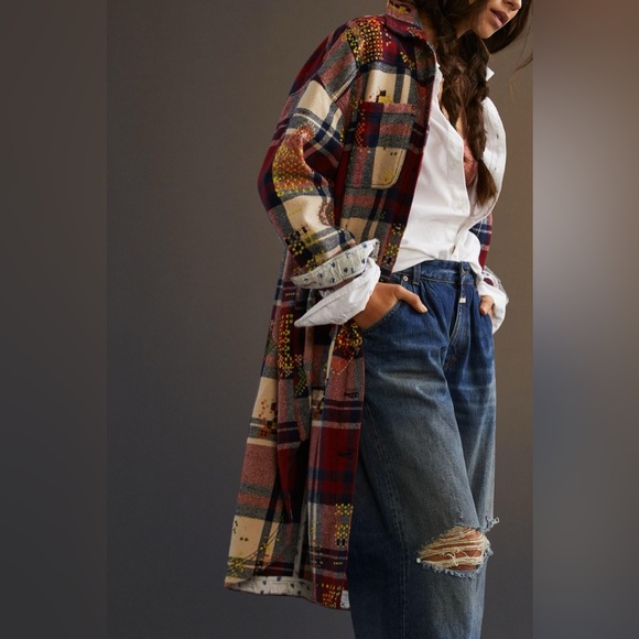 Anthropologie Pilcro Draped Duster Jacket - Picture 3 of 7